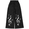 Music Notes Line Flare Jogger