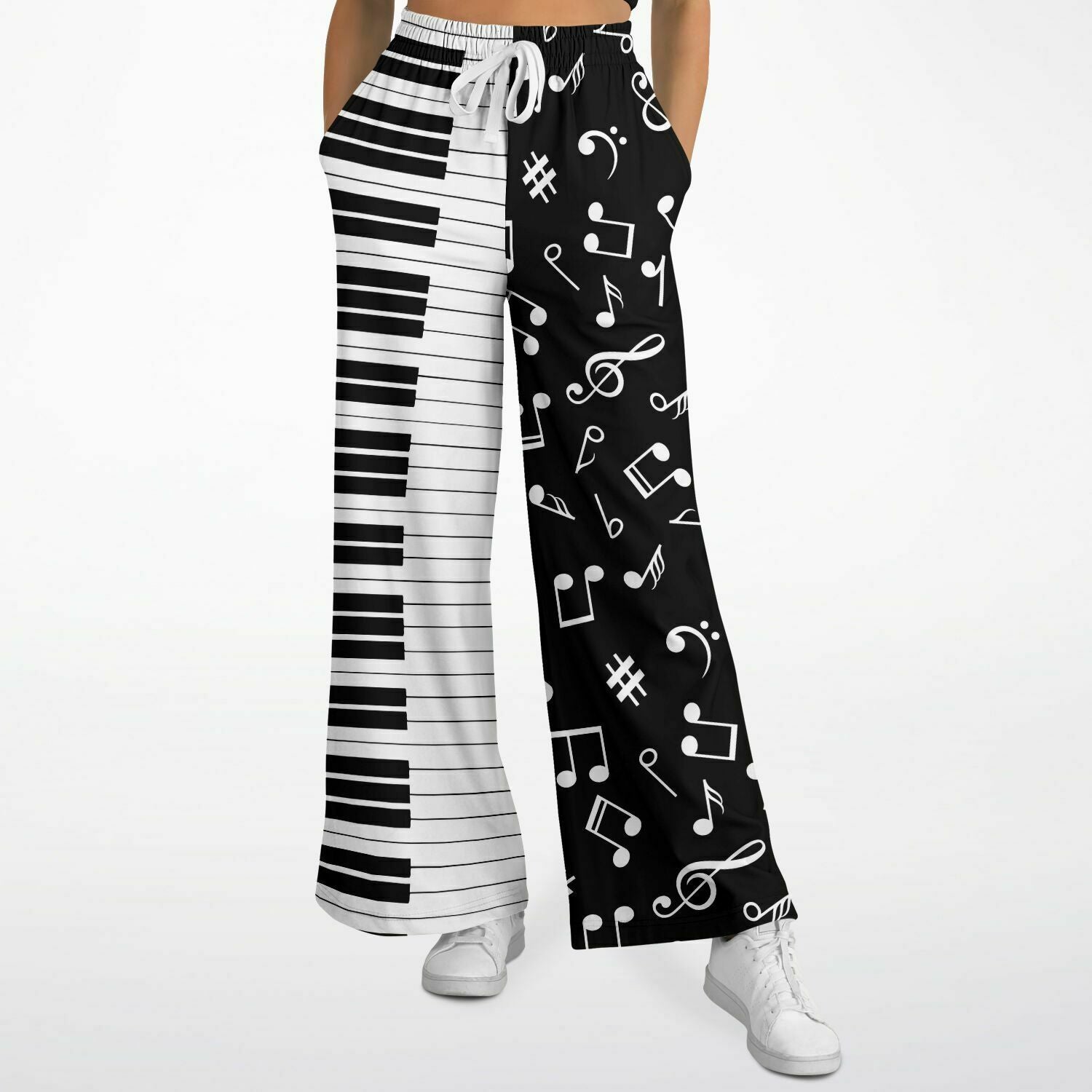 Music Piano Keys Flare Jogger