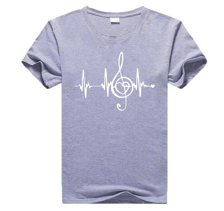 Heartbeat Music Printed T-shirt
