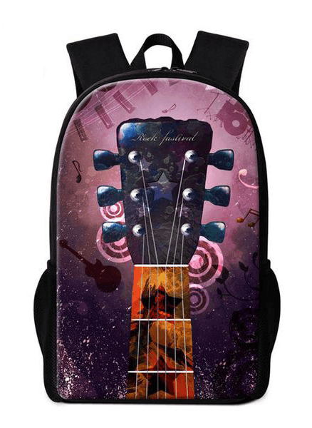 Musical Notes Art Back Pack