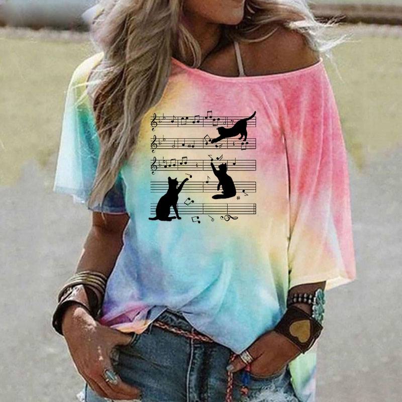 Sheet Music Notes Graphic T Shirt