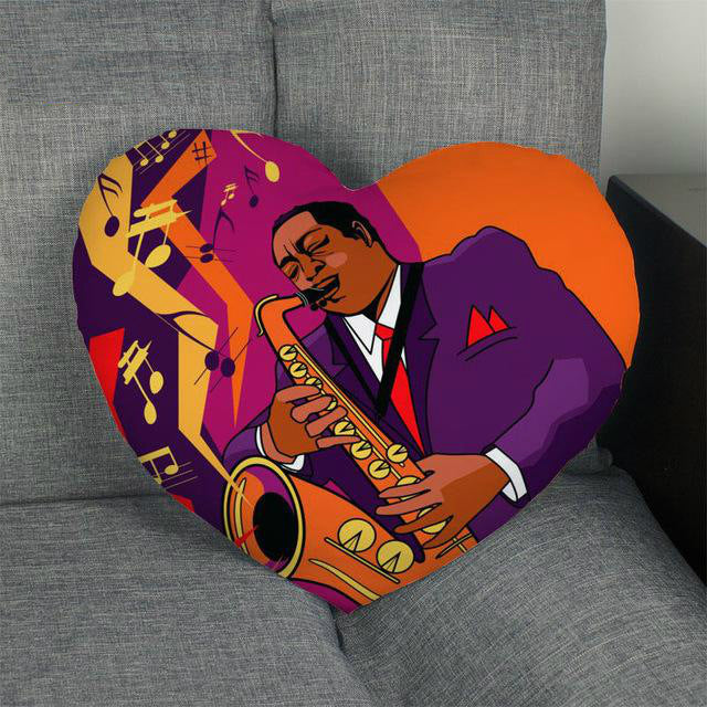 Music Art Heart-Shape Pillowcases