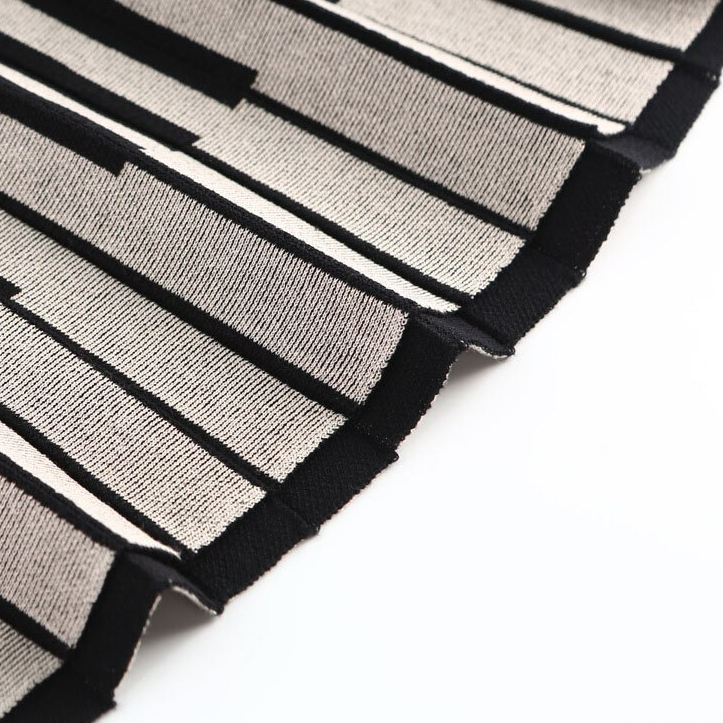 Elastic High Waist Piano Skirt