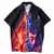 Fire Flame Guitar Print Shirt