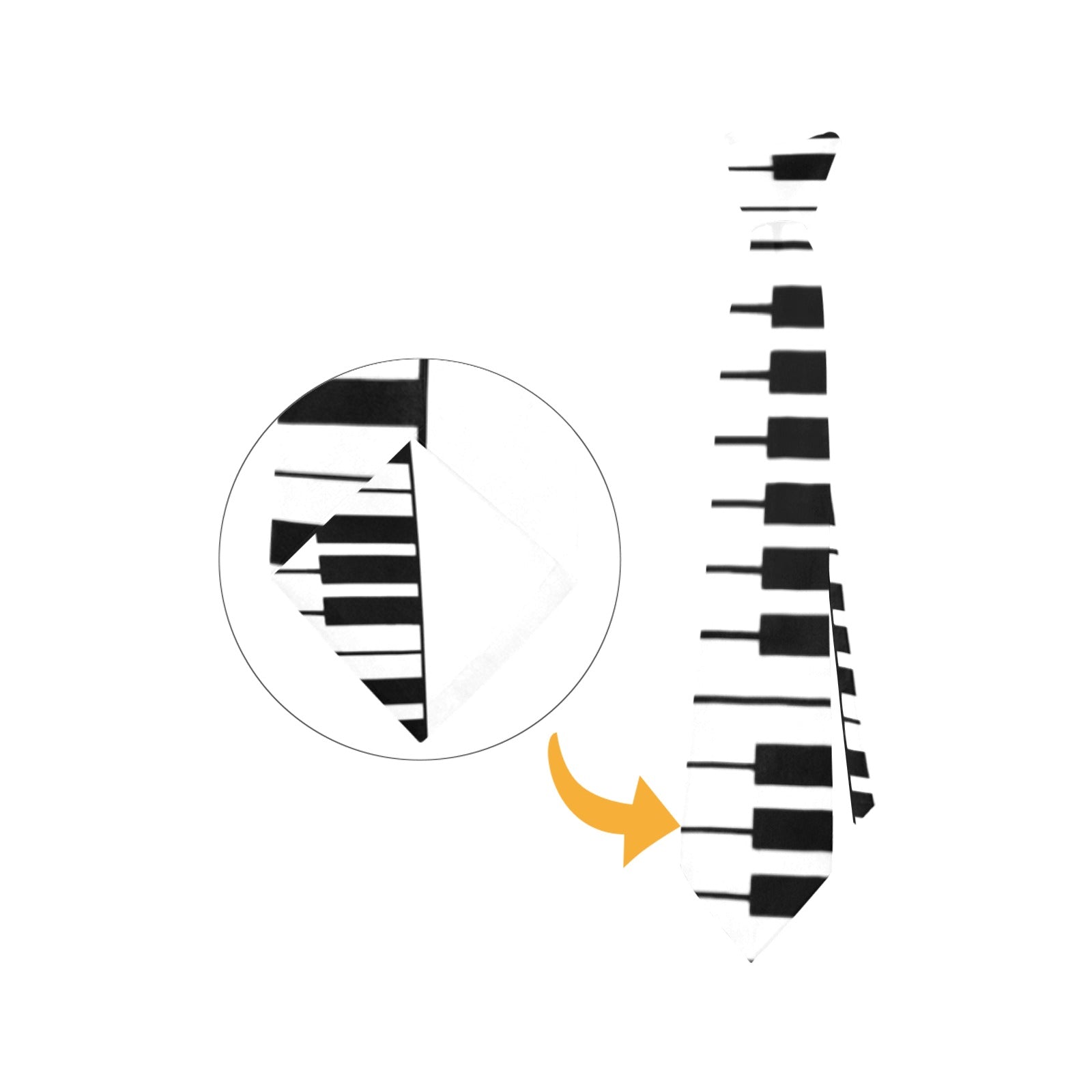 Piano Keys Necktie