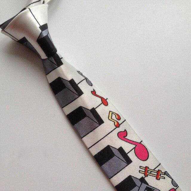 Piano Keys Music Notes Necktie