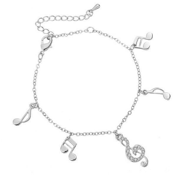 Retro Music Note Anklets