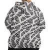 Piano Keys Wave Plus-Size Zip Hoodie