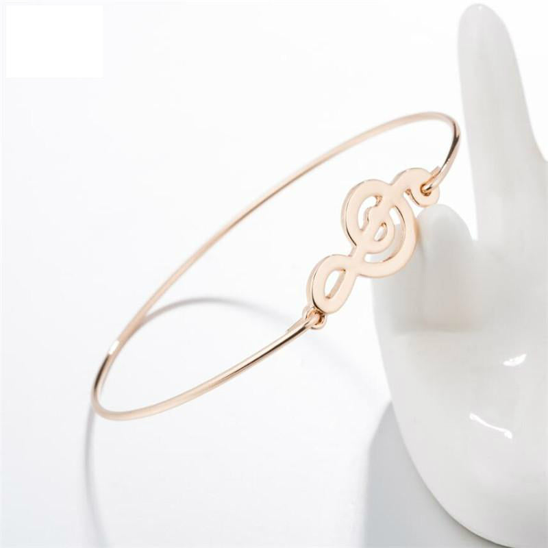 Treble Clef Bangle
