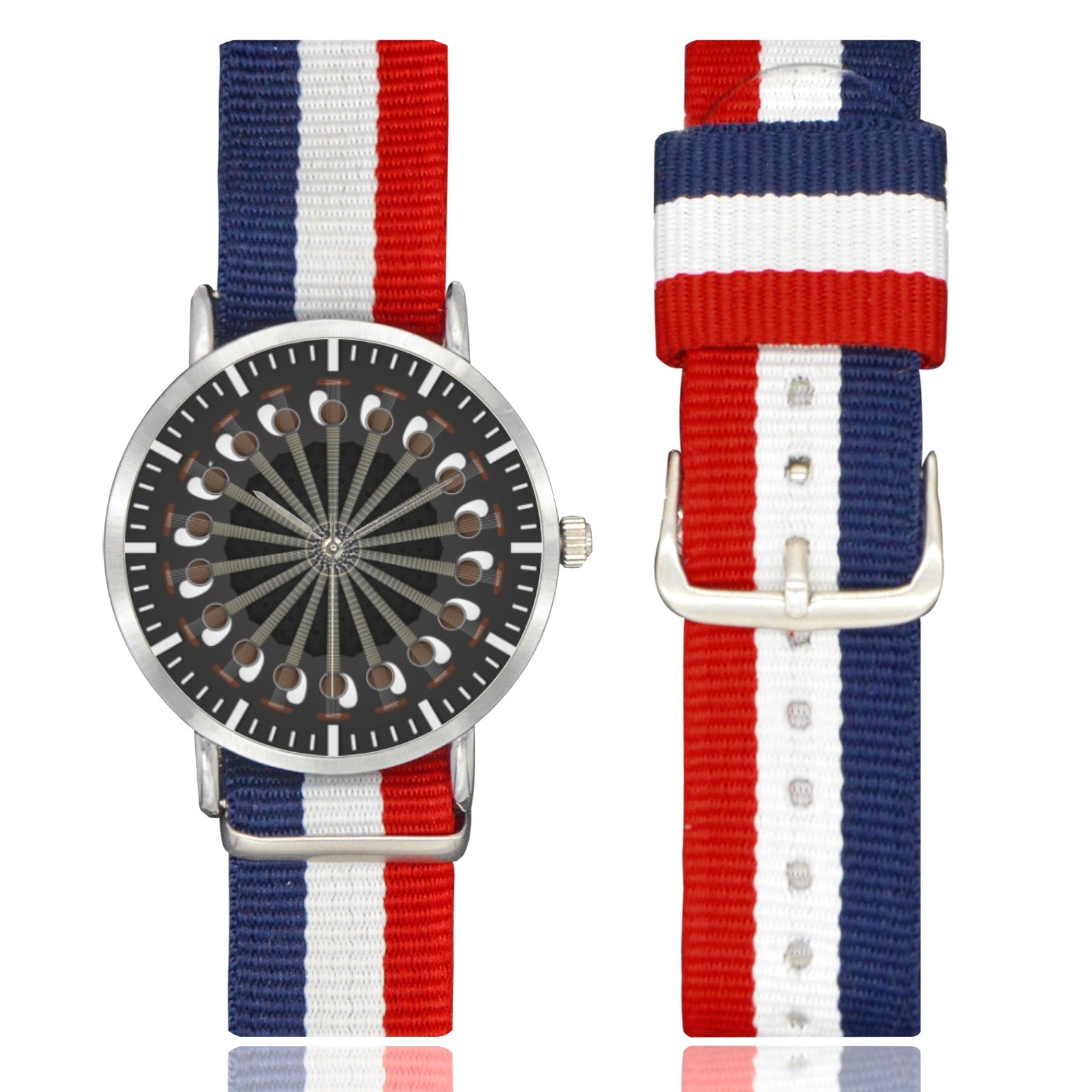 Multi Guitar Nylon Strap Watch - One Size - { shop_name }} - Review