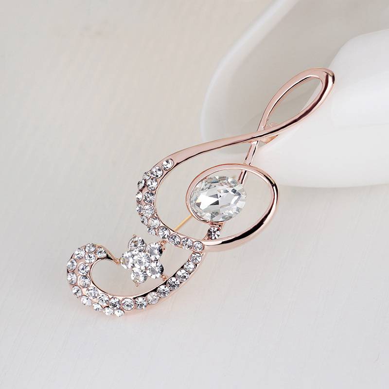 Free - Shinning Treble Clef Brooch
