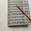 Music Sheet Cotton Linen Fabric