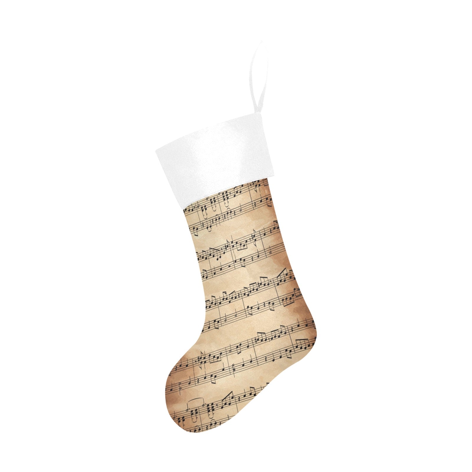 Old Music Sheet Christmas Stocking