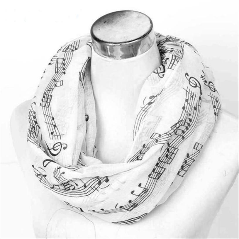 Musical Score Chiffon Scarf