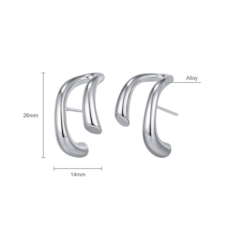 Music Notes Shaped Stud Earrings