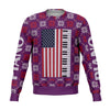 Piano Christmas Purple Sweatshirt