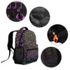 Rainbow Music Notes 17-inch Casual Backpack