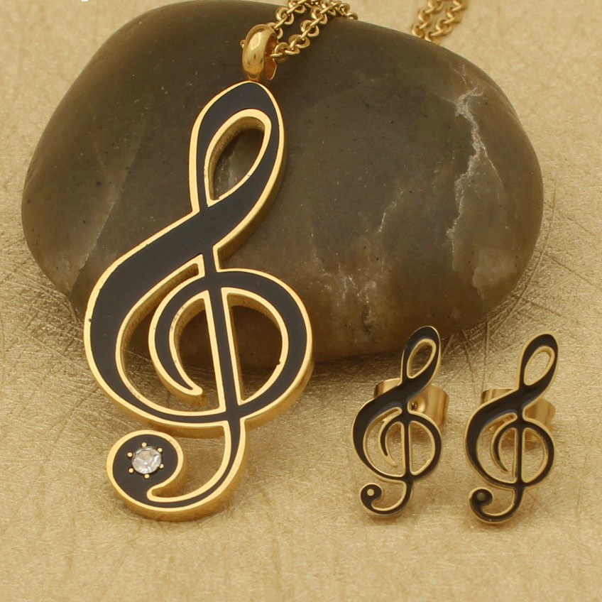 Music Notes Jewelry Set