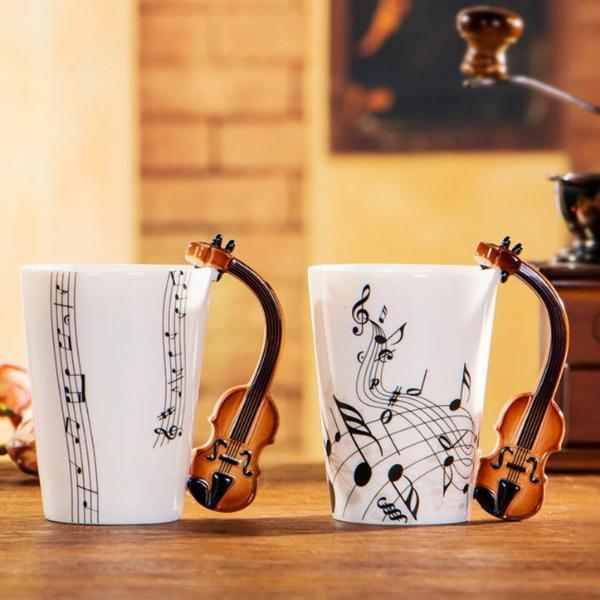 Violin Ceramic Mug - Artistic Pod
