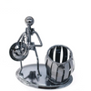 Metal French Horn Player Pen Holder