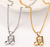 Music Eighth Note Necklace