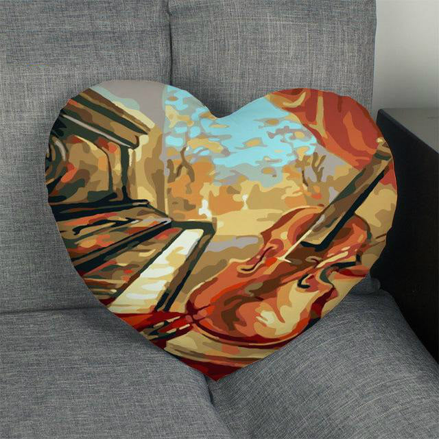Music Art Heart-Shape Pillowcases