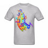 Music Note Rainbow Colors T-shirt