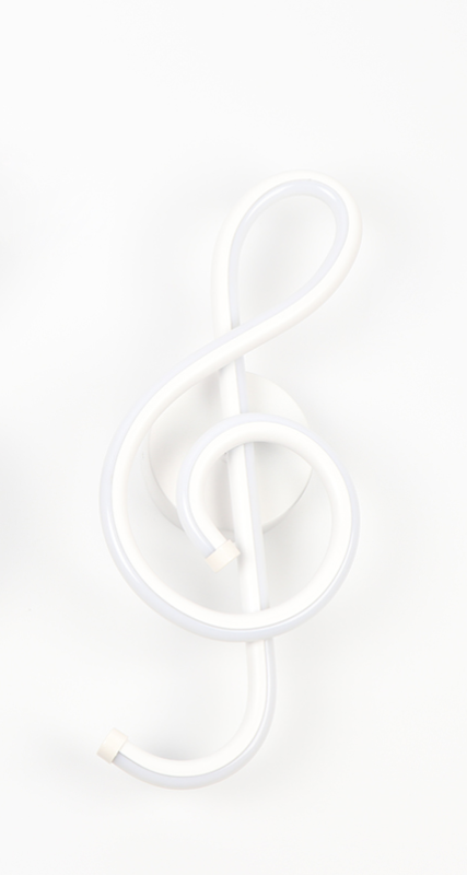 RGB Music Notes Wall Light