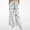 Music Notes White Flare Jogger