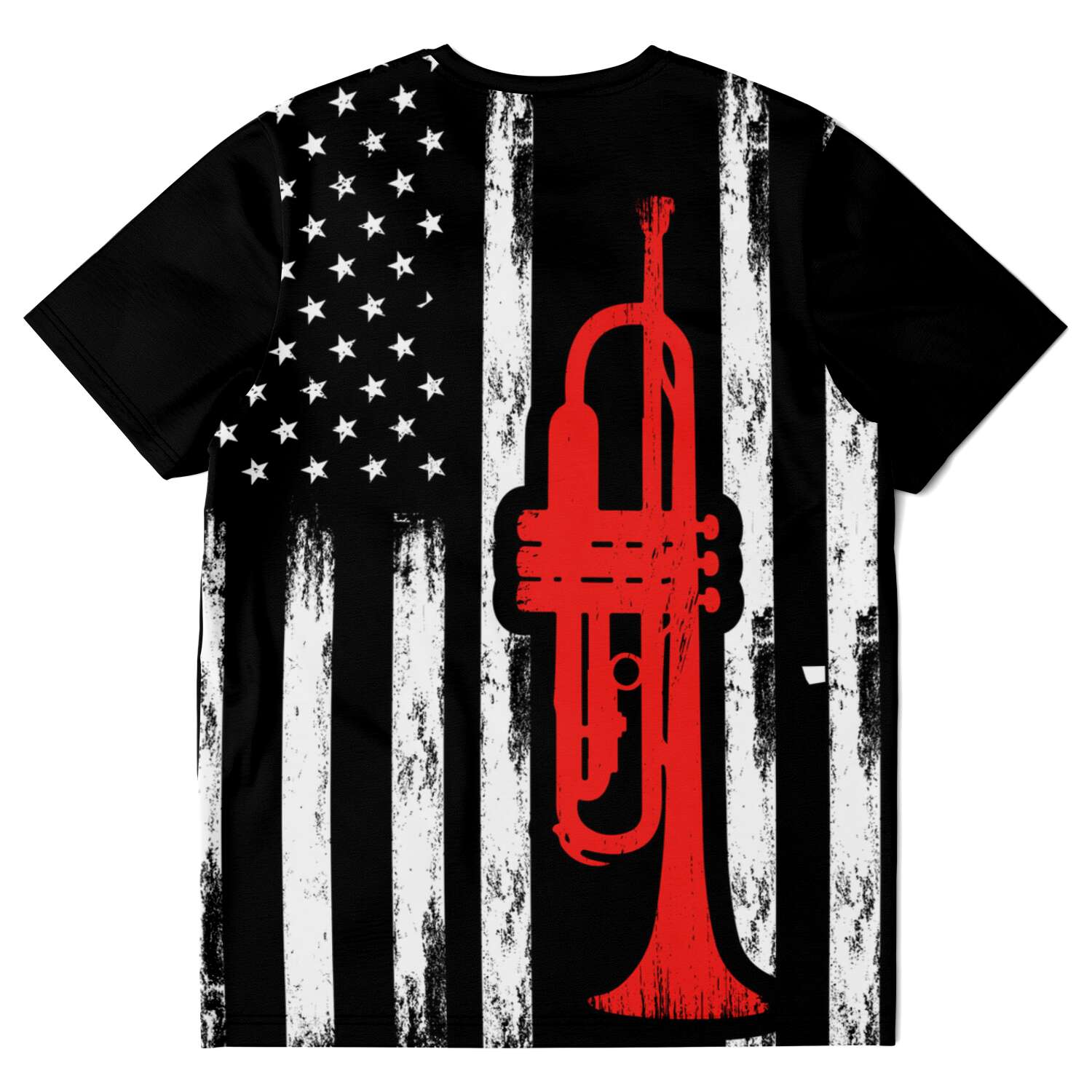 Trumpet American Flag T-Shirt