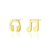 Headset & Music Note Earrings