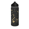 Gold Music Insulated Bottle With Straw Lid