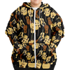 Guitar Wave Plus-Size Zip Hoodie