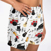 Music Instruments White Shorts