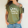"Music is what feelings sound like" Cross Bandage T-shirt - Green / S - { shop_name }} - Review