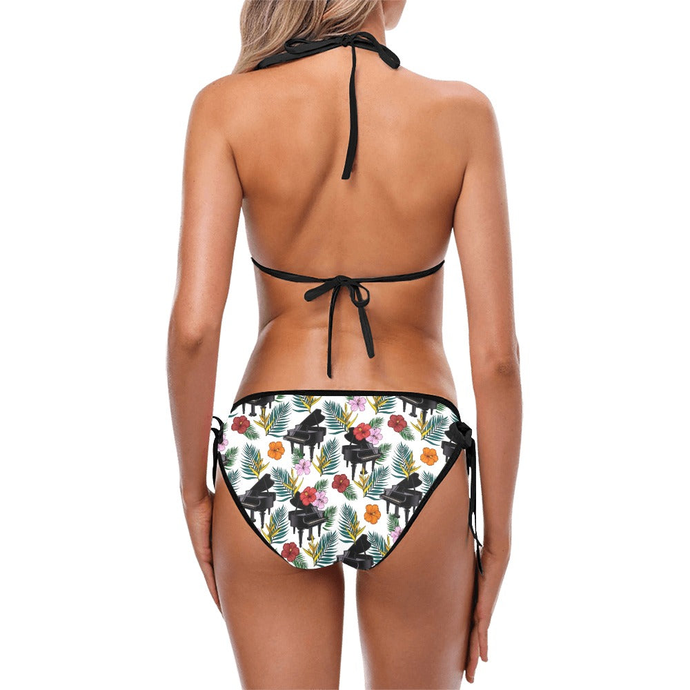 Piano Floral Swimsuit