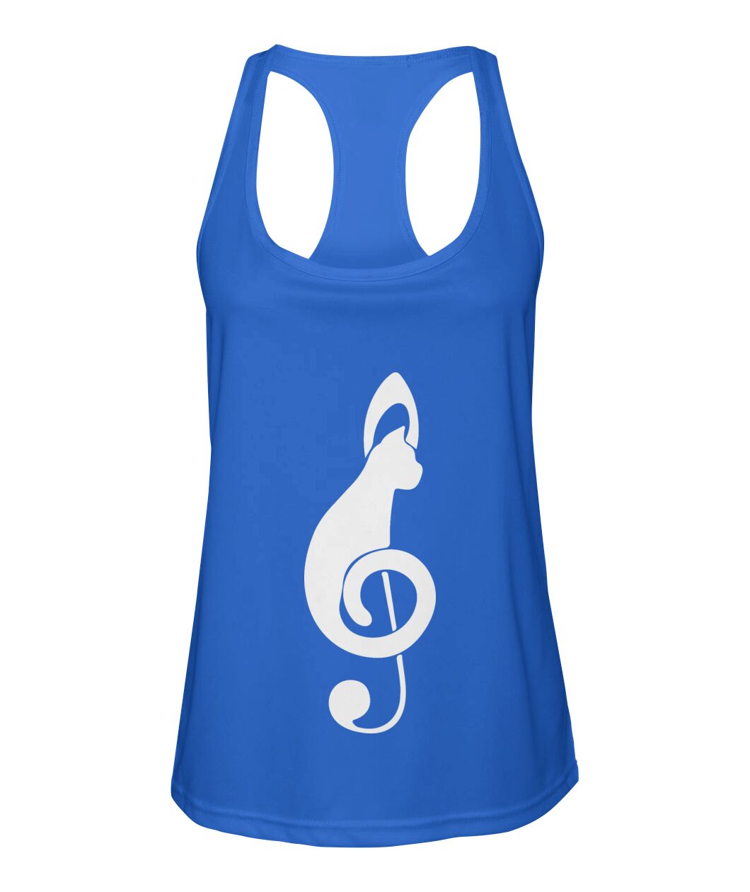 Treble Clef Cat Sport Tank