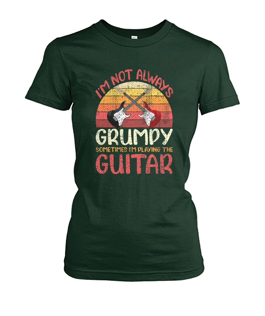 I'm Always Playing Guitar Crew Tee