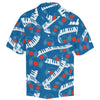 Piano Vinyl Blue Hawaiian Shirt