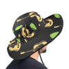 Guitar & Picks Wide Brim Bucket Hat