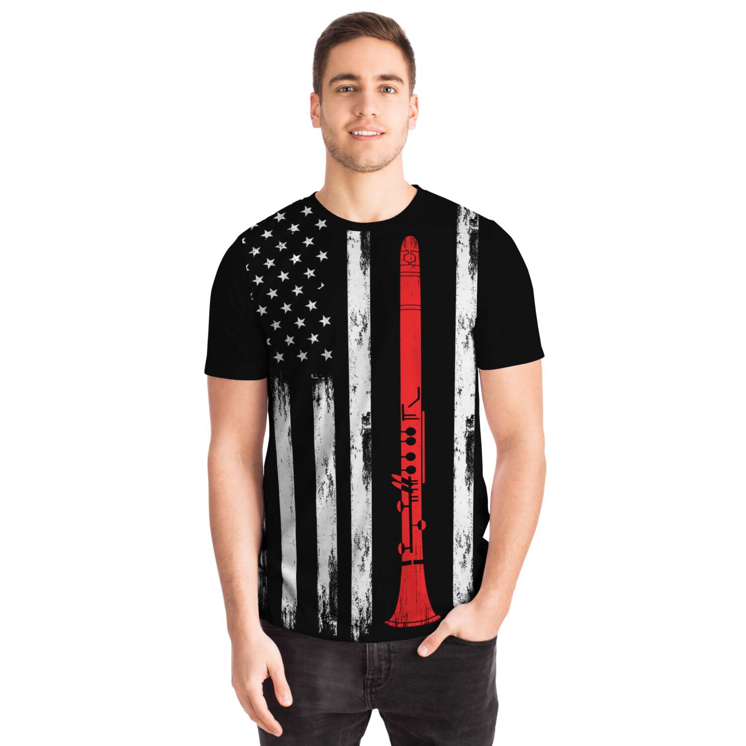 Flute American Flag T-Shirt
