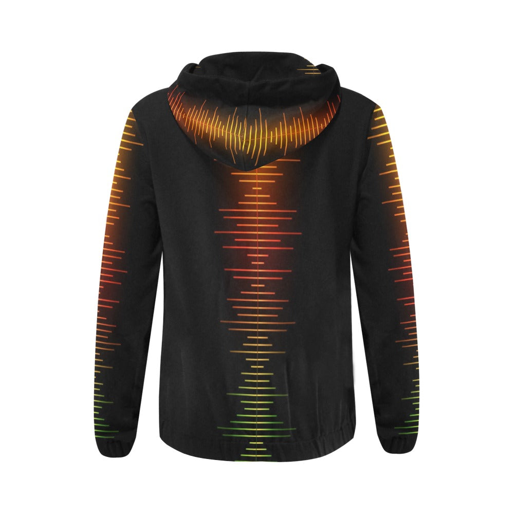 Piano Key Sound Zip Hoodie