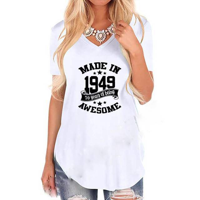 Made In 1949 V-Neck T-shirt