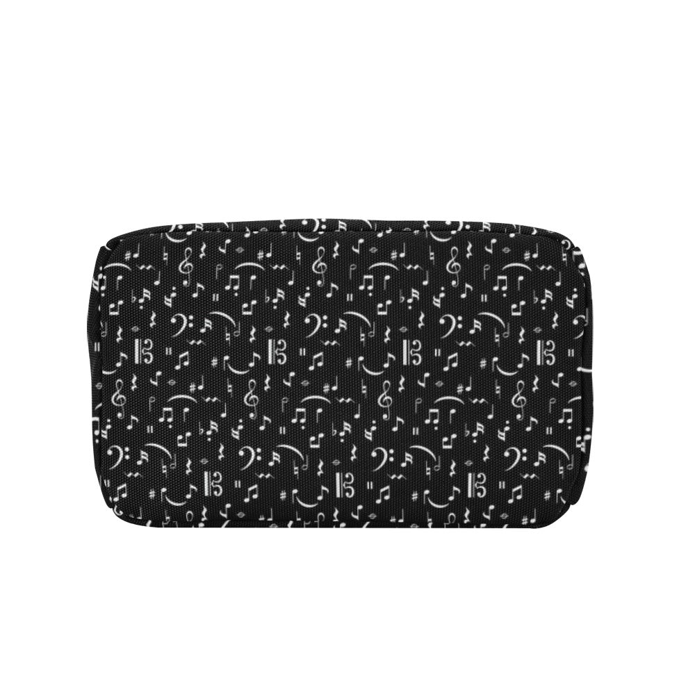 Music Seamless Black Lunch Bag