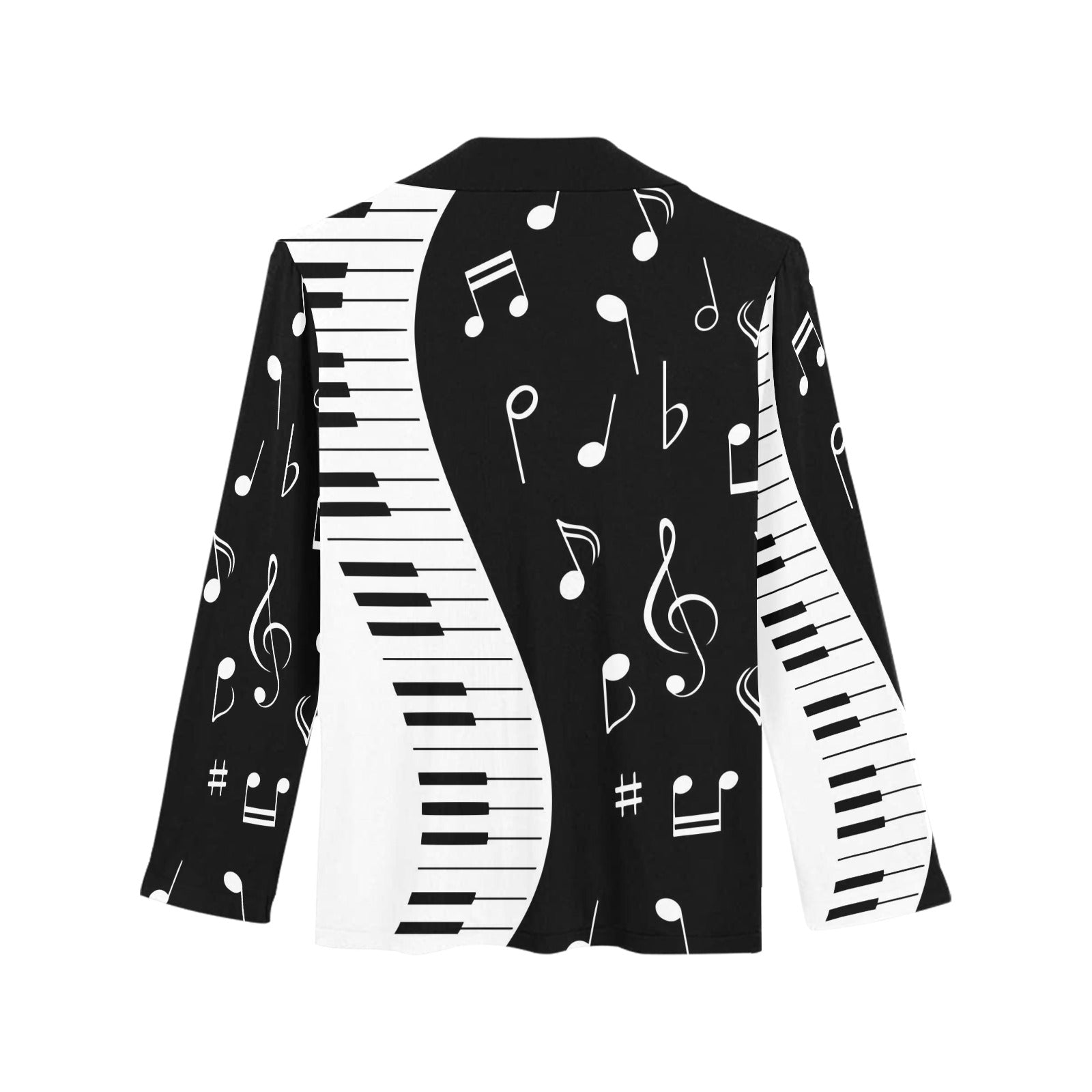 Piano Music Notes Long Sleeve Shirt