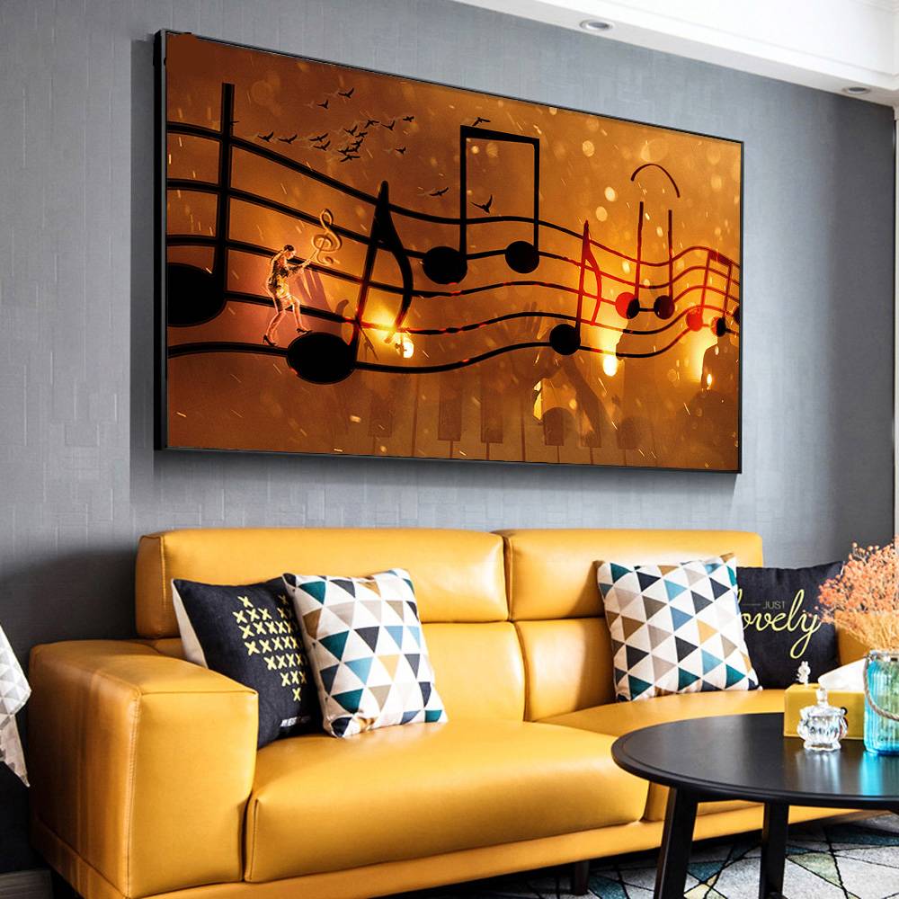 Home Decor Music Note Canvas