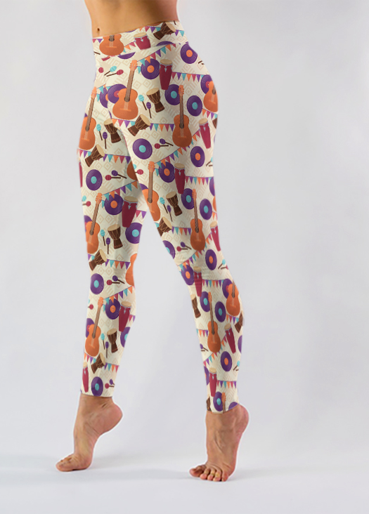 Musical Instruments Plus Size Leggings