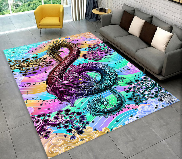 Music Note Art Area Rug