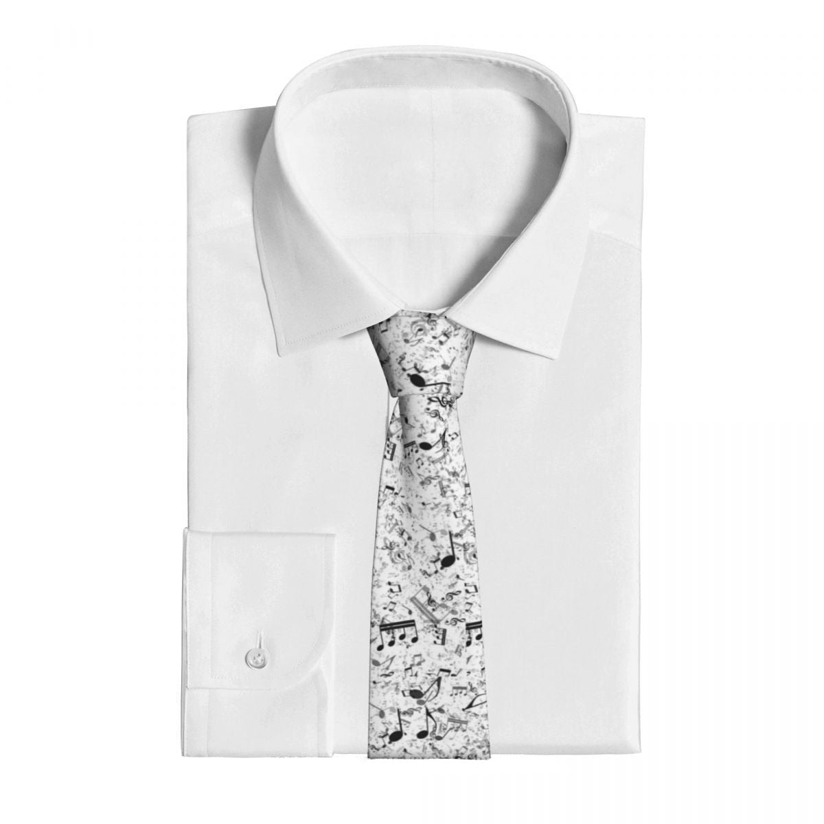 Music Notes White Tie