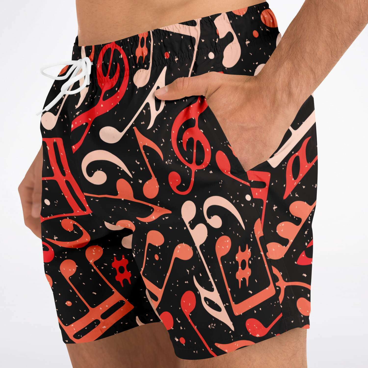 Red Music Notes Shorts